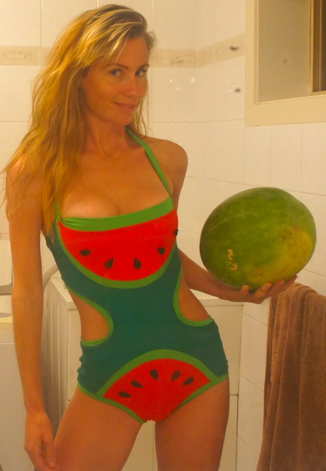 Freelee-wearing-watermelon-swimsuit-and-holding-watermelon.jpg