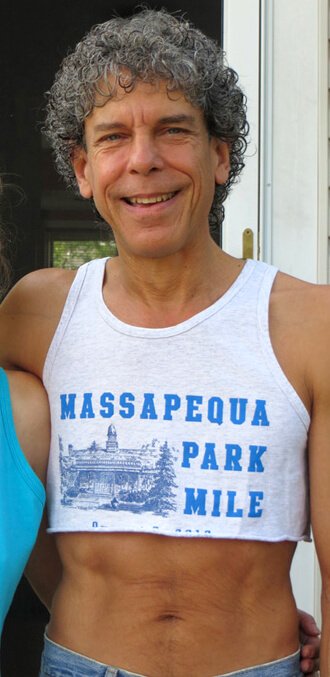 Don Bennett wears a half-tank top