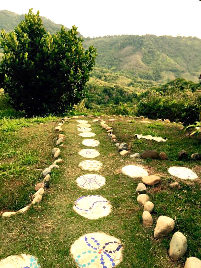 A pathway at Finca de Vida