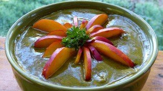 Recipe for Nectarine Ecstasy Soup from Paul and Yulia Tarbath