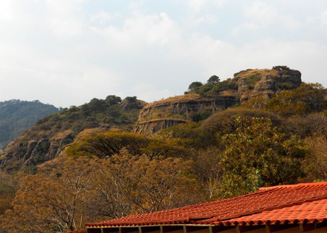 A view of a bluff outside a Mexico City-area orphanage