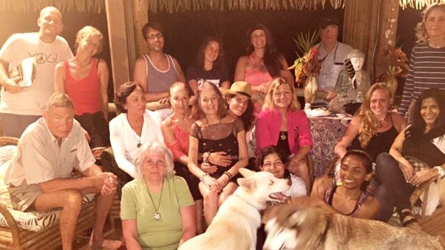 A group photo of the Love Raw Food Retreat