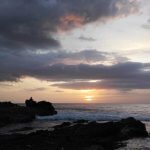 Large rocks at a Costa Rica beach