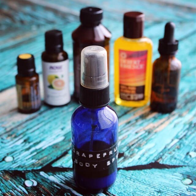 Body spray made from oils