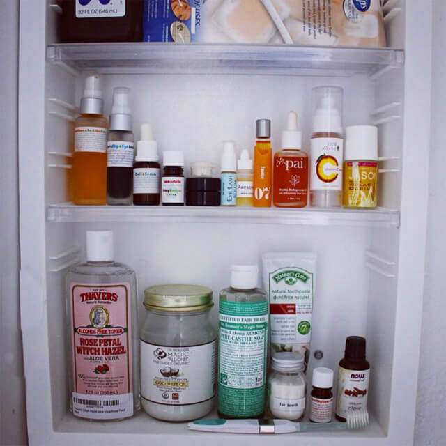 Jenny Lapan's washroom cabinet