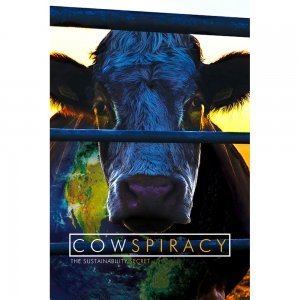 Cowspiracy from Kip Andersen and Keegan Kuhn - front cover - environmental movies - Fruit-Powered Store