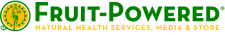 Fruit-Powered logo - natural health services, media and store - sunburst - 2020