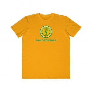Men's Lightweight Fashion Tee | Fruit-Powered Logo | Green Wordmark
