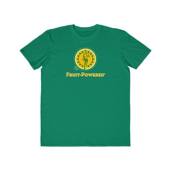 Men's Lightweight Fashion Tee | Fruit-Powered Logo | Gold Wordmark