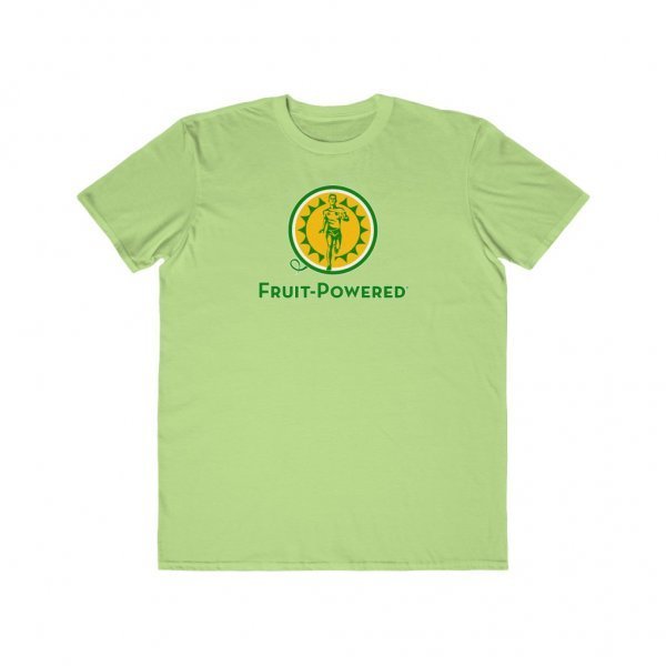 Men's Lightweight Fashion Tee | Fruit-Powered Logo | Green Wordmark - Image 6
