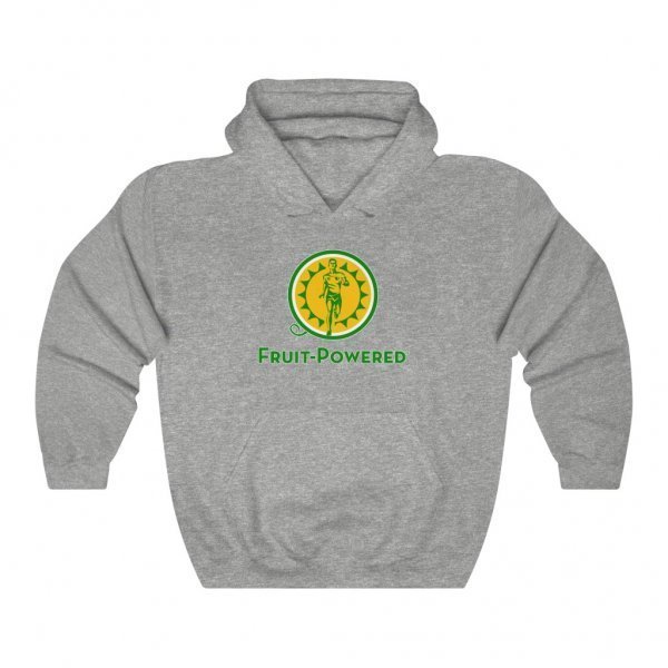 Unisex Heavy-Blend Hooded Sweatshirt | Fruit-Powered Logo | Green Wordmark - Image 3