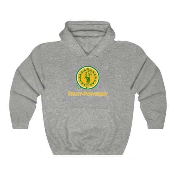 Unisex Heavy-Blend Hooded Sweatshirt | Fruit-Powered Logo | Gold Wordmark - Image 3