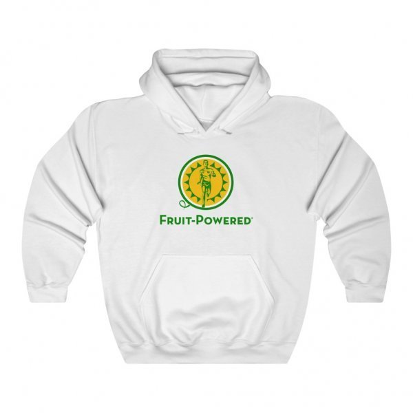 Unisex Heavy-Blend Hooded Sweatshirt | Fruit-Powered Logo | Green Wordmark - Image 2