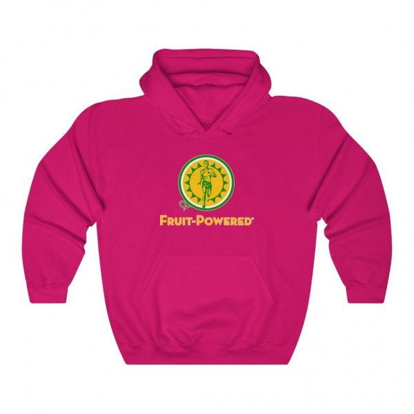 Unisex Heavy-Blend Hooded Sweatshirt | Fruit-Powered Logo | Gold Wordmark - Image 9