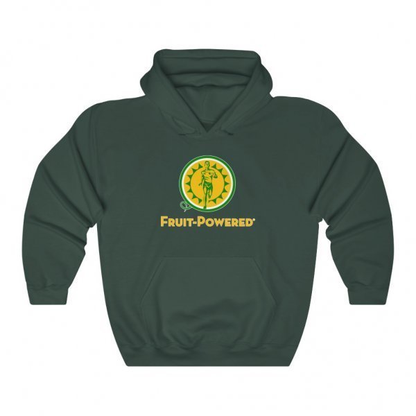 Unisex Heavy-Blend Hooded Sweatshirt | Fruit-Powered Logo | Gold Wordmark - Image 5