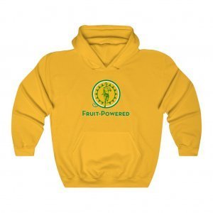 Unisex Heavy-Blend Hooded Sweatshirt | Fruit-Powered Logo | Green Wordmark
