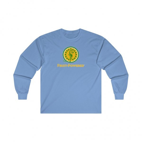 Ultra Cotton Long-Sleeve Tee | Fruit-Powered Logo | Gold Wordmark - Image 5