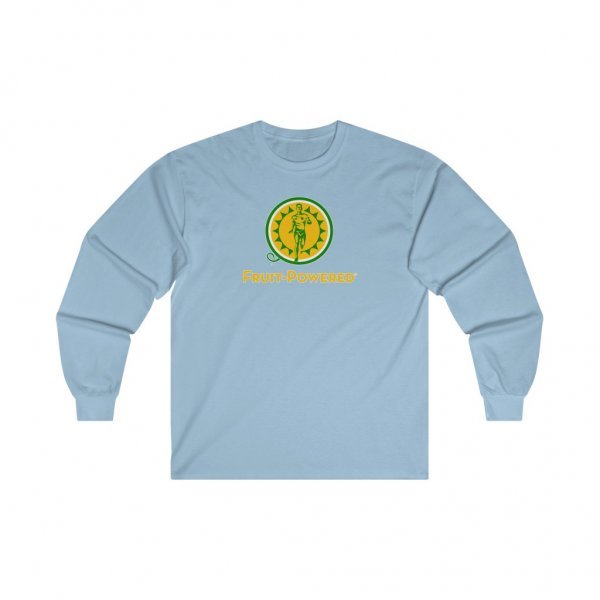 Ultra Cotton Long-Sleeve Tee | Fruit-Powered Logo | Gold Wordmark - Image 4