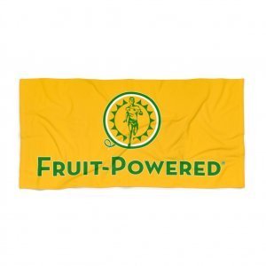 Beach Towel | Fruit-Powered Logo | Gold