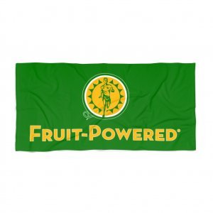 Beach Towel | Fruit-Powered Logo | Green