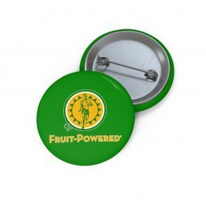 Custom Pin Buttons | Fruit-Powered Logo | Green
