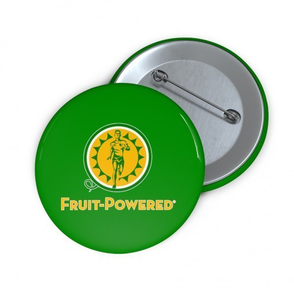 Custom Pin Buttons | Fruit-Powered Logo | Green - Image 3