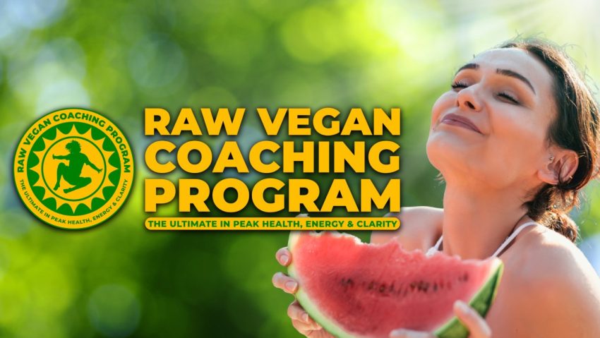 Raw Vegan Coaching Program - promo - gold wordmark